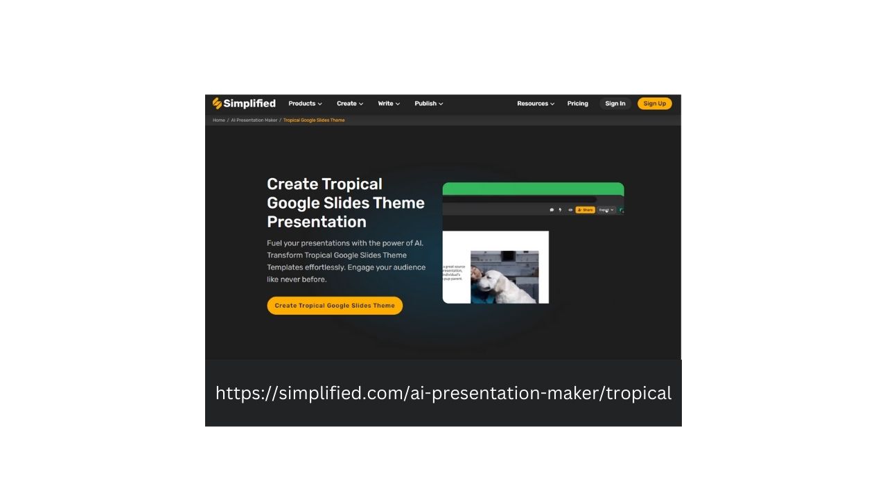 Design Memorable Tropical Google Slides Theme: Showcase the Tranquility and Vibrancy of the Tropics