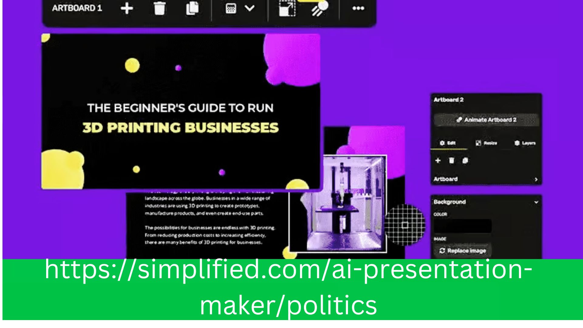 Get Creative with Free Online Political Slides Template Presentation - Simplified