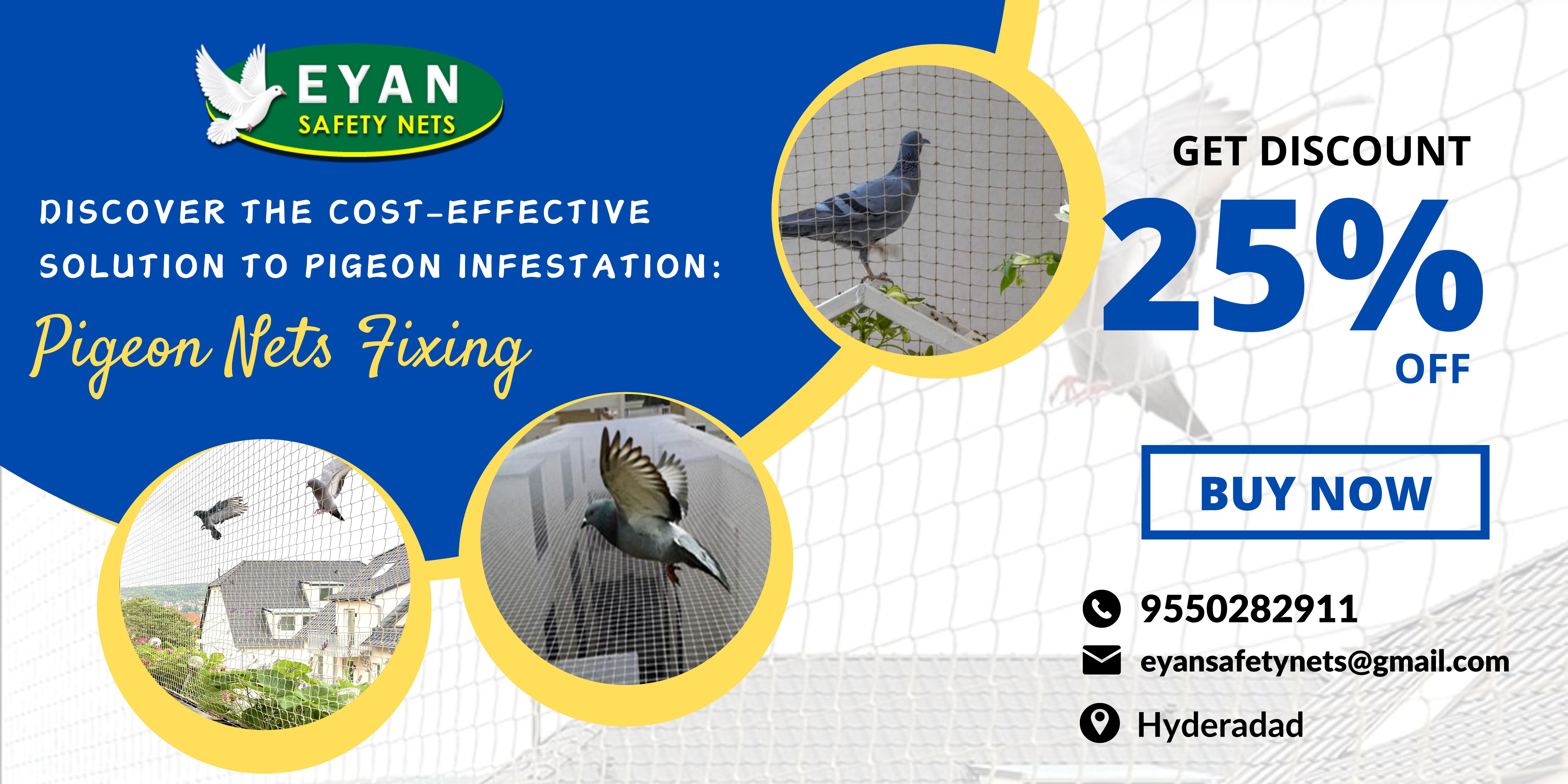 Discover the Cost-Effective Solution to Pigeon Infestation: Pigeon Nets Fixing