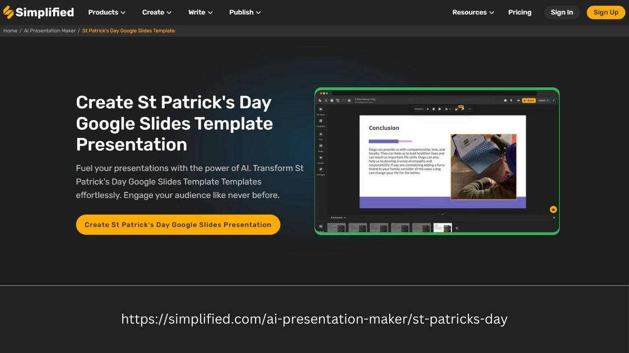 Stand Out with a St Patrick's Day Google Slides Template: Create Online for Free