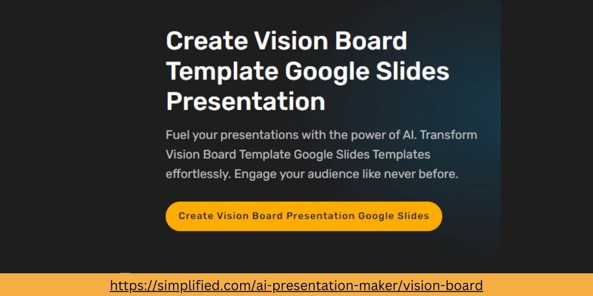 Create Vision Board Template Google Slides Presentation