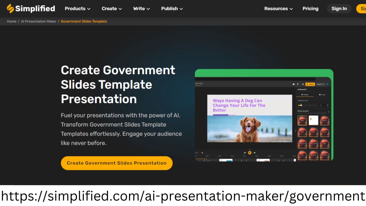 Design Your Government Presentation with Free Online Government Slides Template