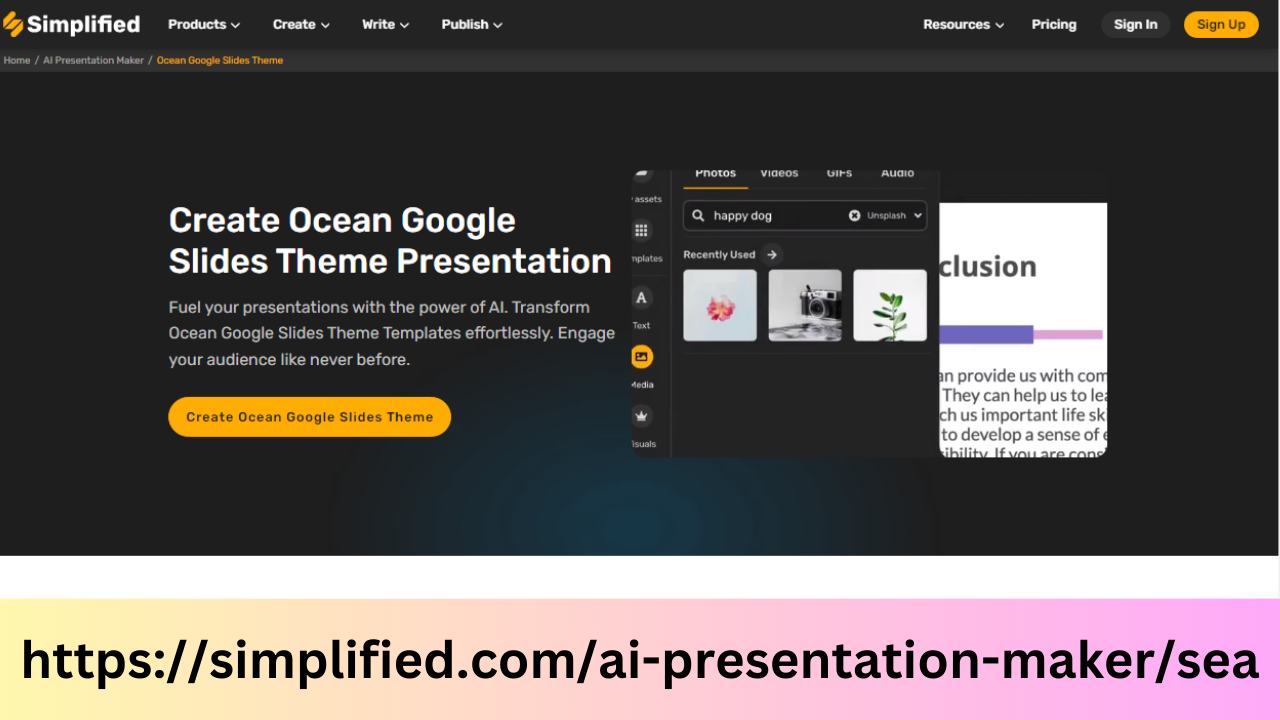 Ocean Google Slides Theme