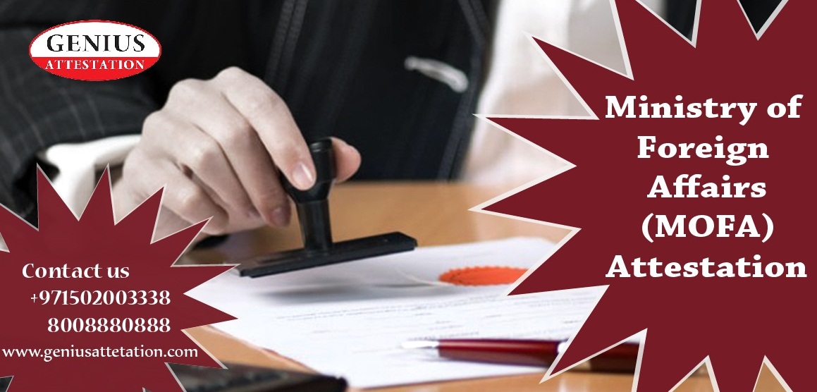 MOFA attestation procedure in UAE