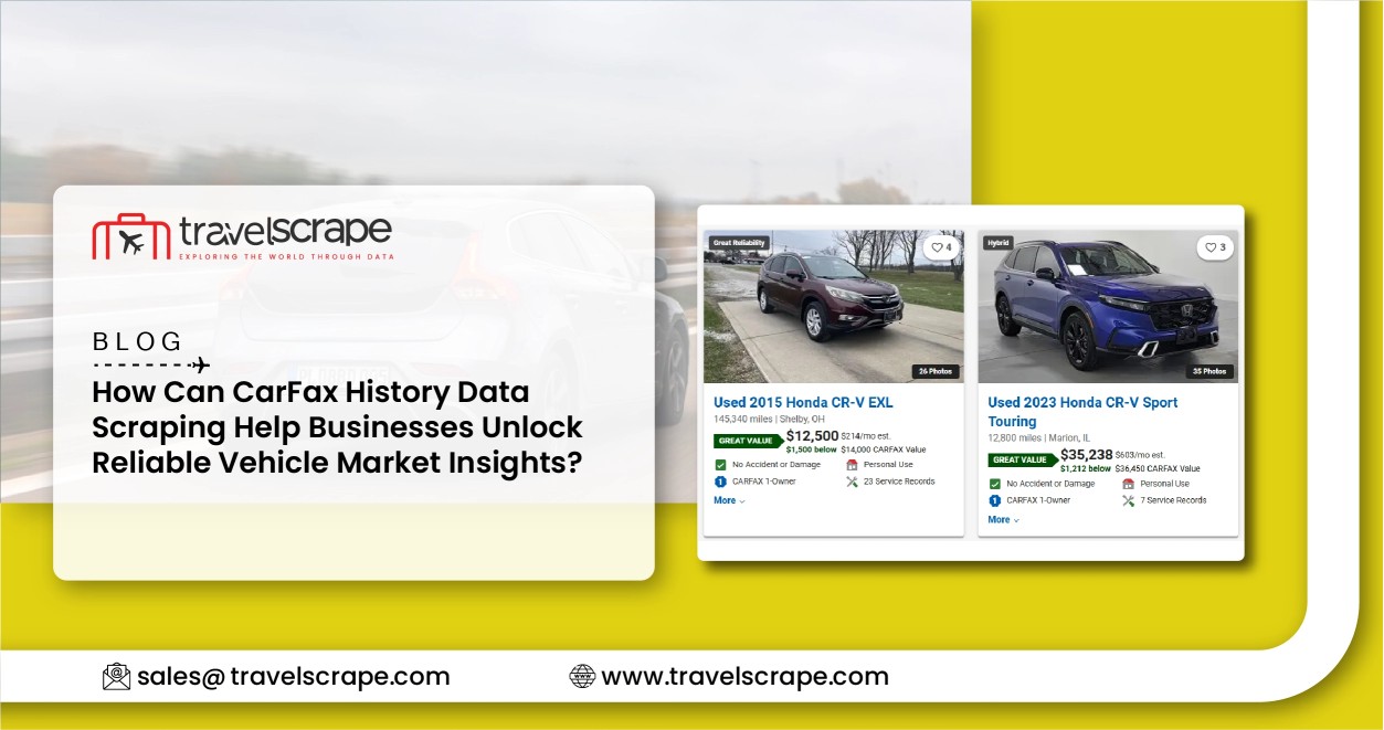 CarFax History Data Scraping for Vehicle Market Insights