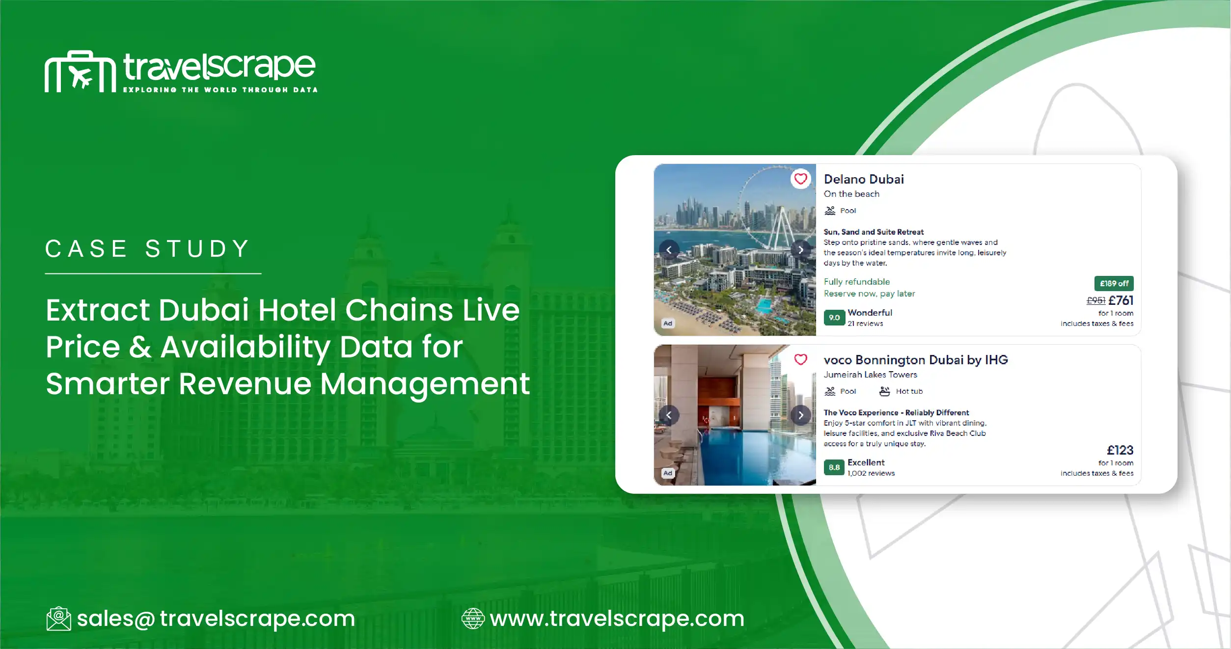Extract Dubai Hotel Chains Live Price & Availability Data