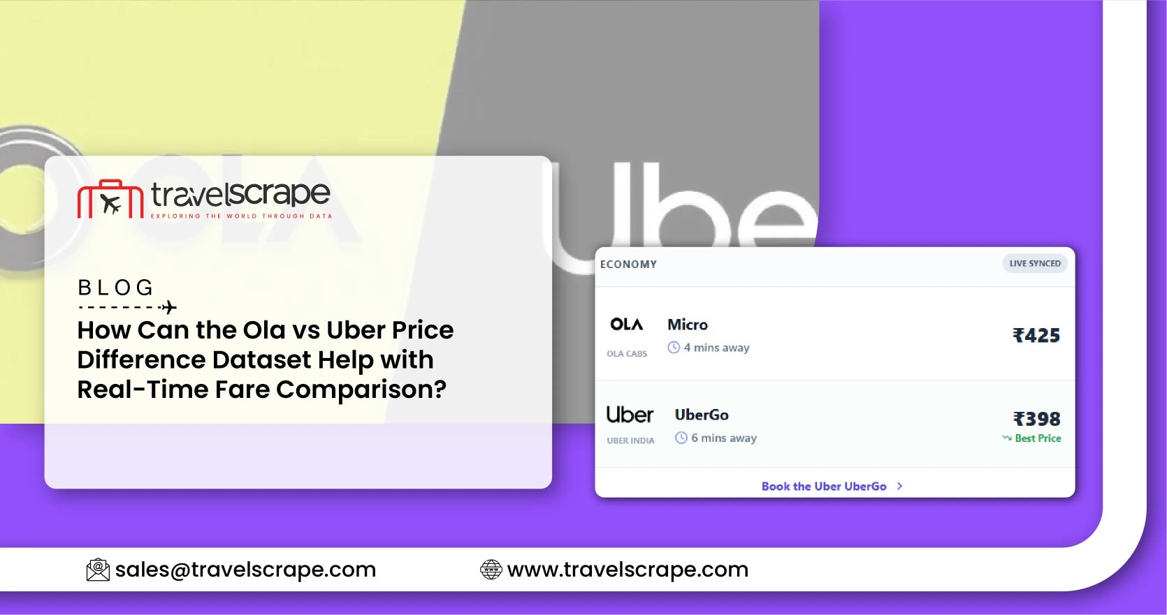 Ola vs Uber Price Difference Dataset for Real-Time Fare Comparison
