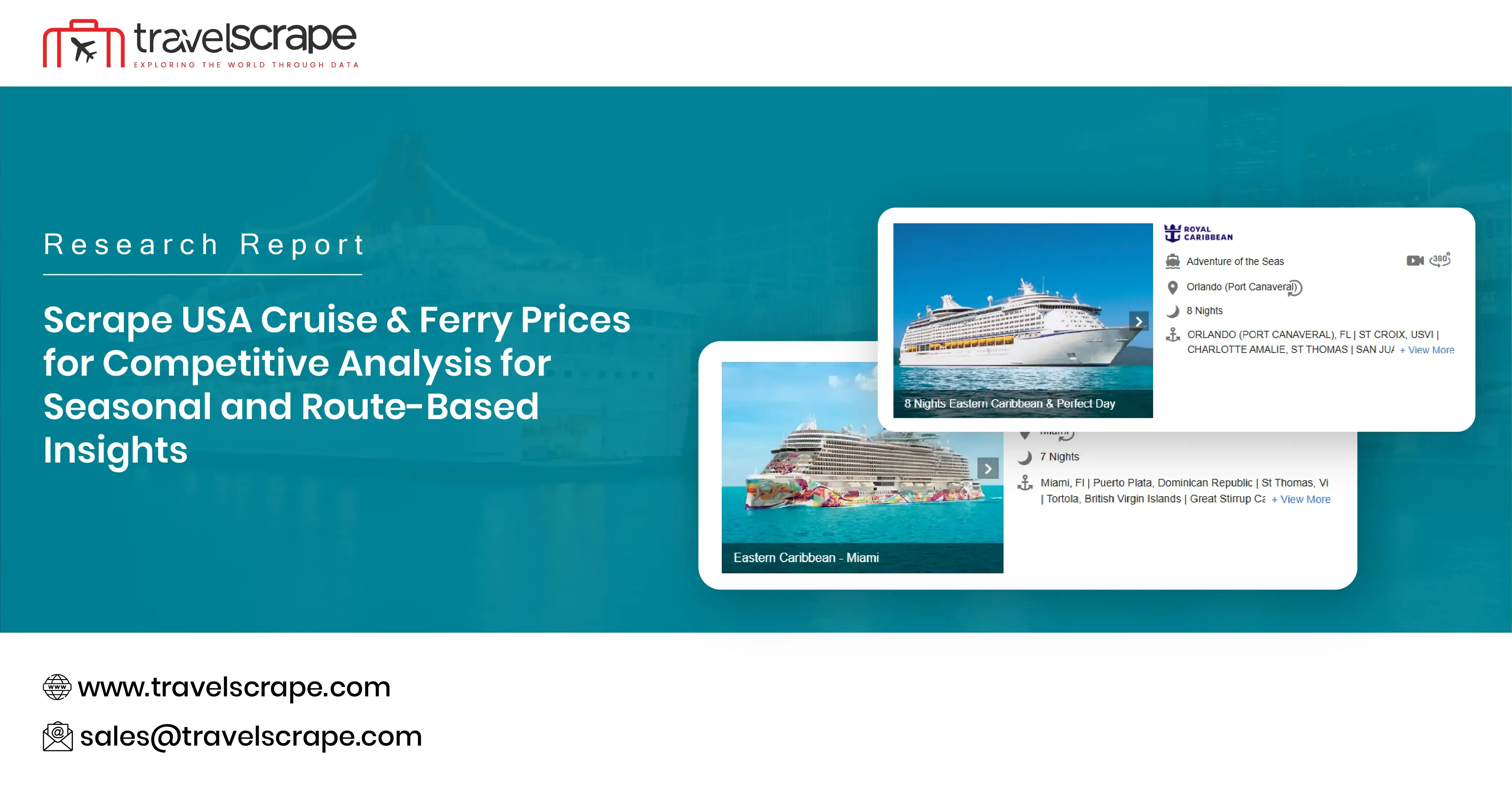 Scrape USA Cruise & Ferry Prices for Competitive Analysis