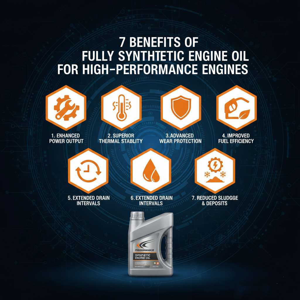 7 Benefits of Fully Synthetic Engine Oil for High-Performance Engines