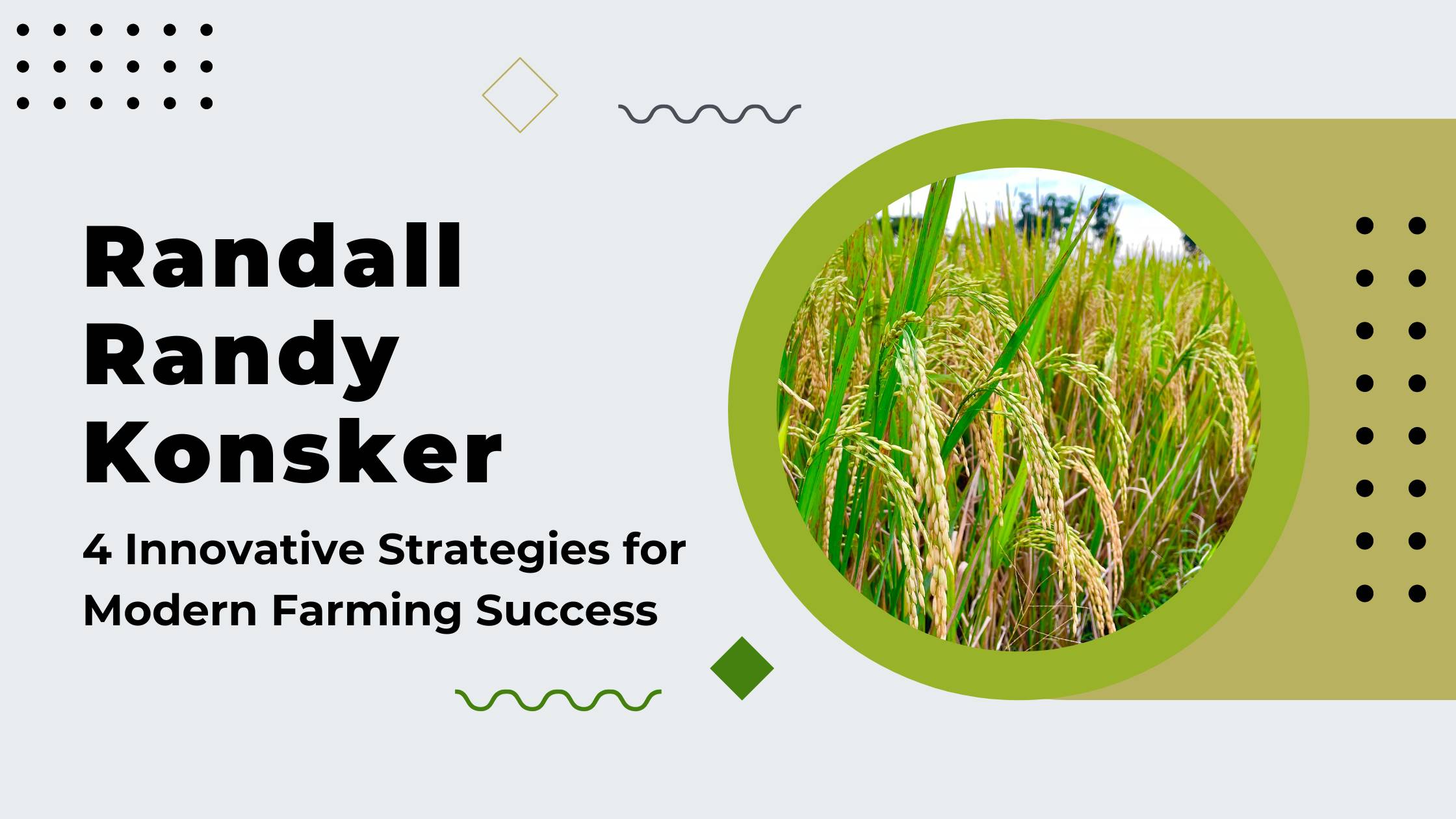 Randall Randy Konsker - 4 Innovative Strategies for Modern Farming Success