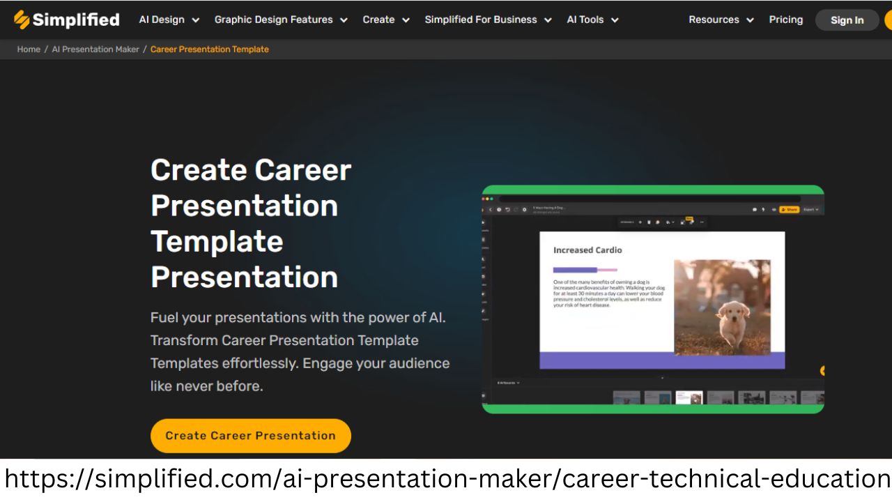 Design Professional Career Presentation Templates: Free Online Tool by Simplified