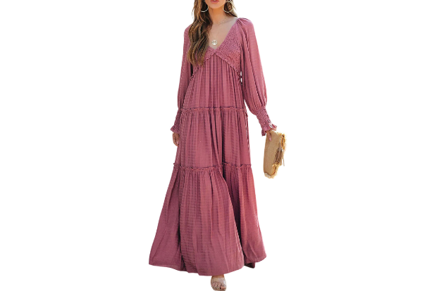 How to Style a Long-Sleeve Maxi Dress for Women on Different Occasions