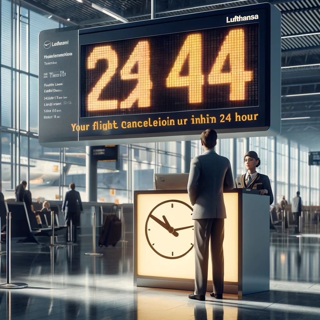 What is the 24-hour rule for Lufthansa?