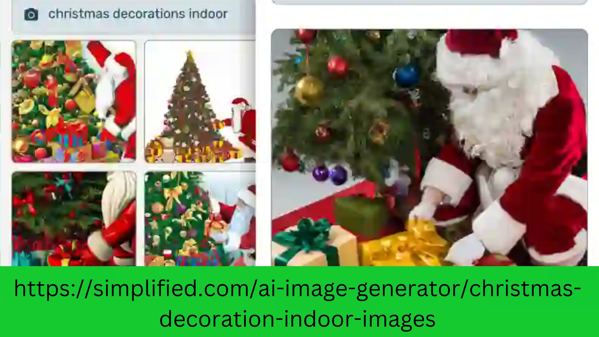 Enhance Indoor Christmas Décor Images with AI Image Generator