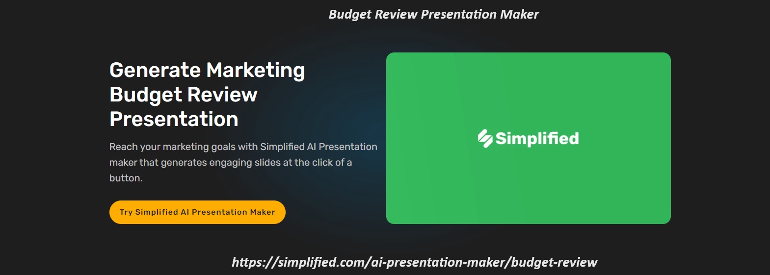 Master the Art of Budget Review Presentations with Simplified's Presentation Maker