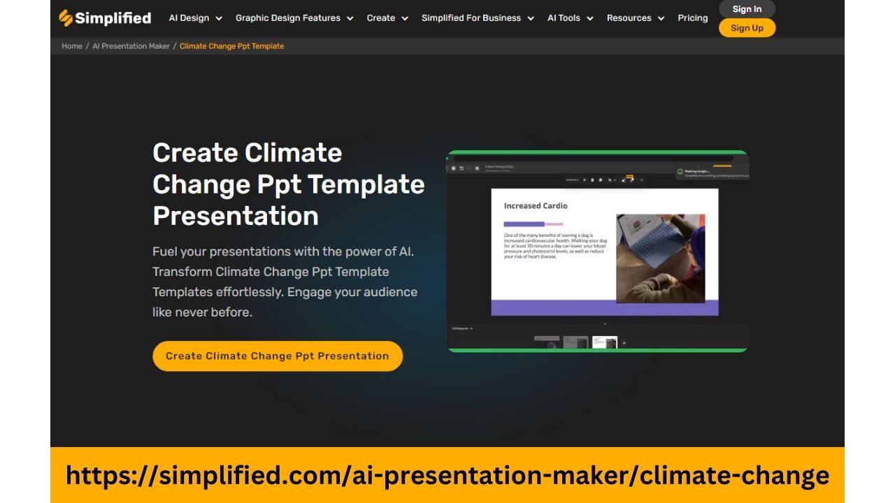 Present Climate Change with Confidence - Create an Online Presentation Today
