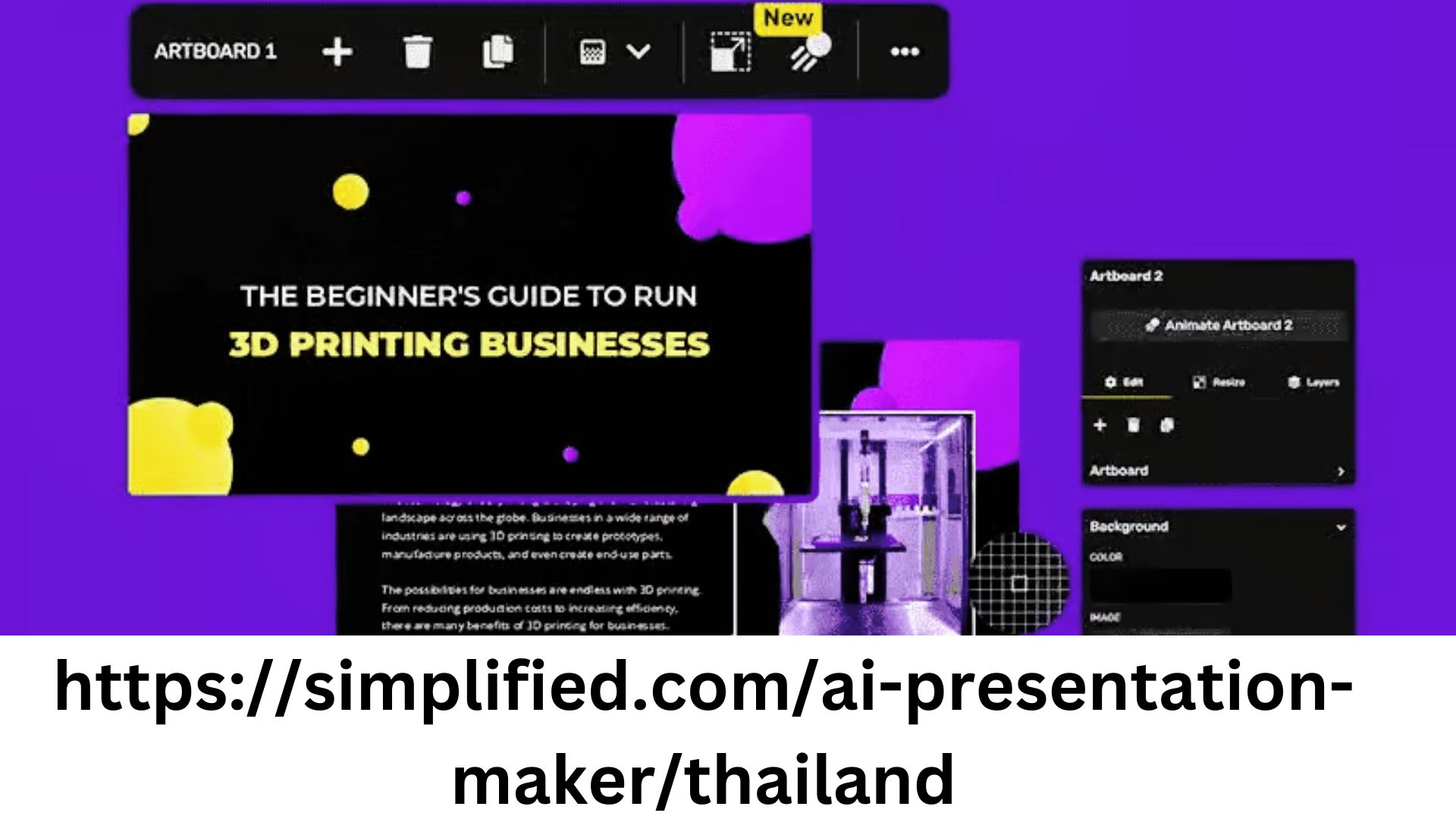 Design Professional Thai Presentation: Free Online Tool by Simplified