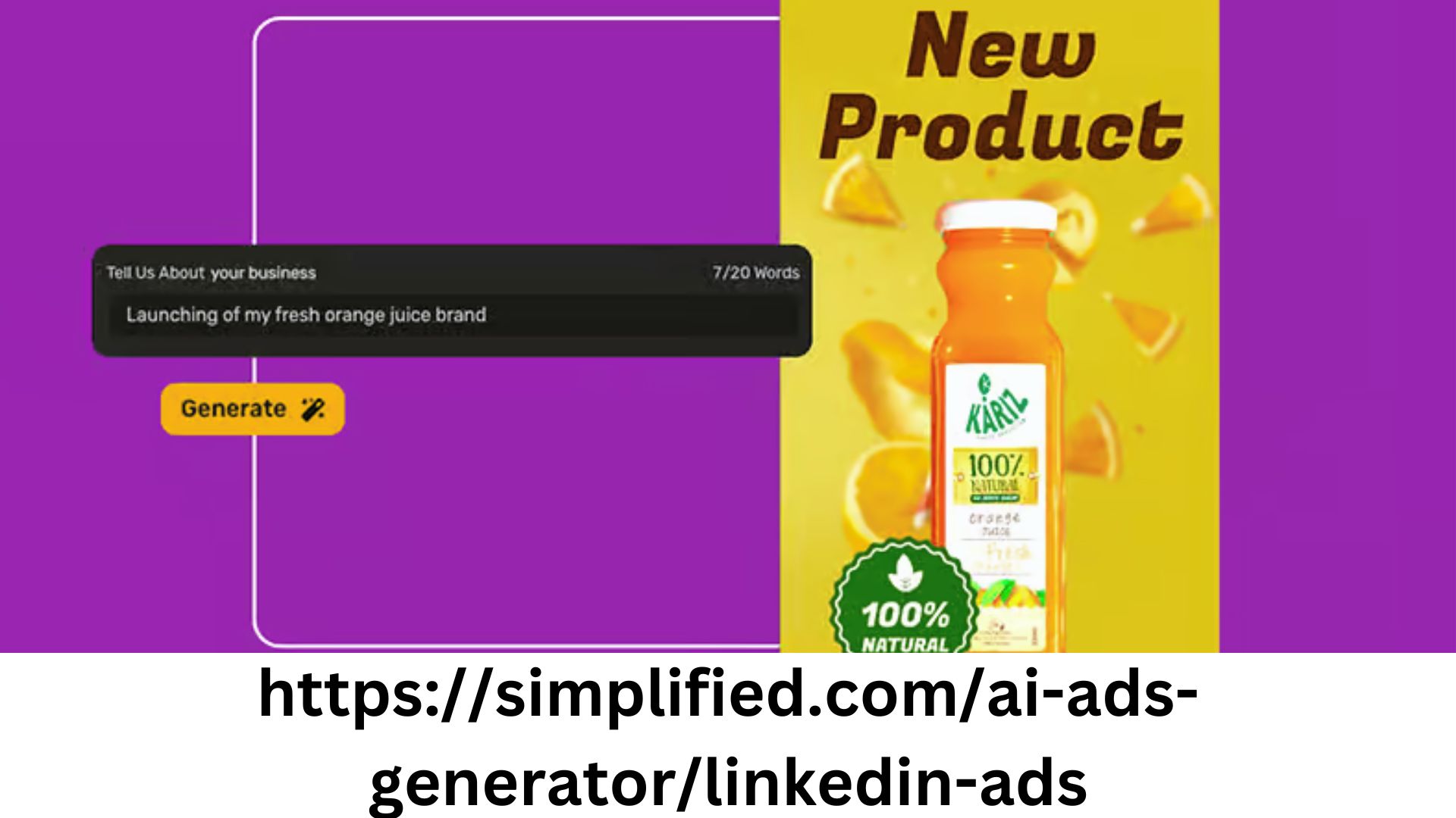 Effortless LinkedIn marketing: AI-powered ads by Simplified