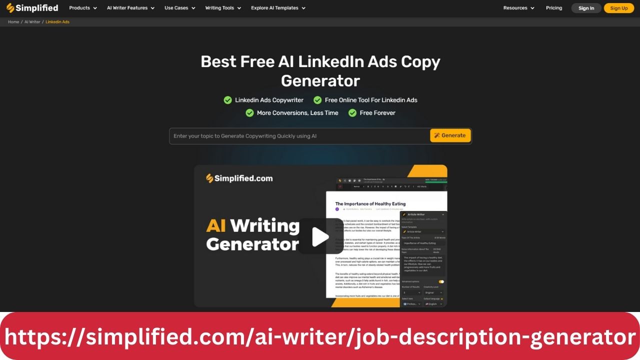 linkedin ads generator