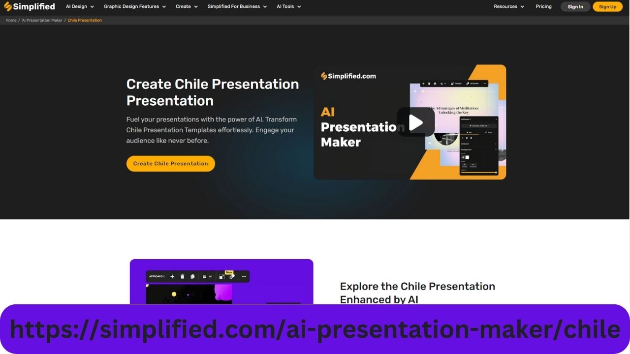 Create Chile Presentation Online for Free with Simplified