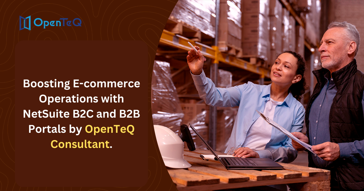 Boosting E-commerce Operations with NetSuite B2C and B2B Portals by OpenTeQ Consultant.