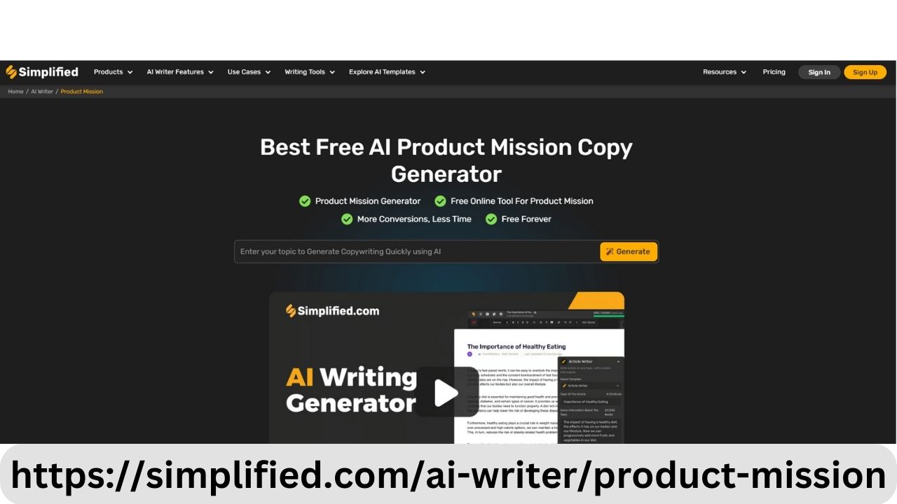 AI Product Mission Generator: Unlock the Power of Online Tools for Free Mission Creation