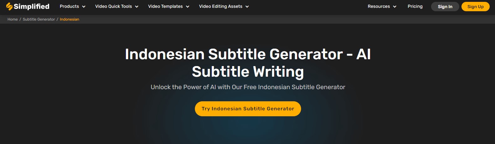 Follow our step-by-step guide to add Indonesian subtitles to your videos effortlessly. Customize and captivate with Simplified's AI-driven Indonesian 