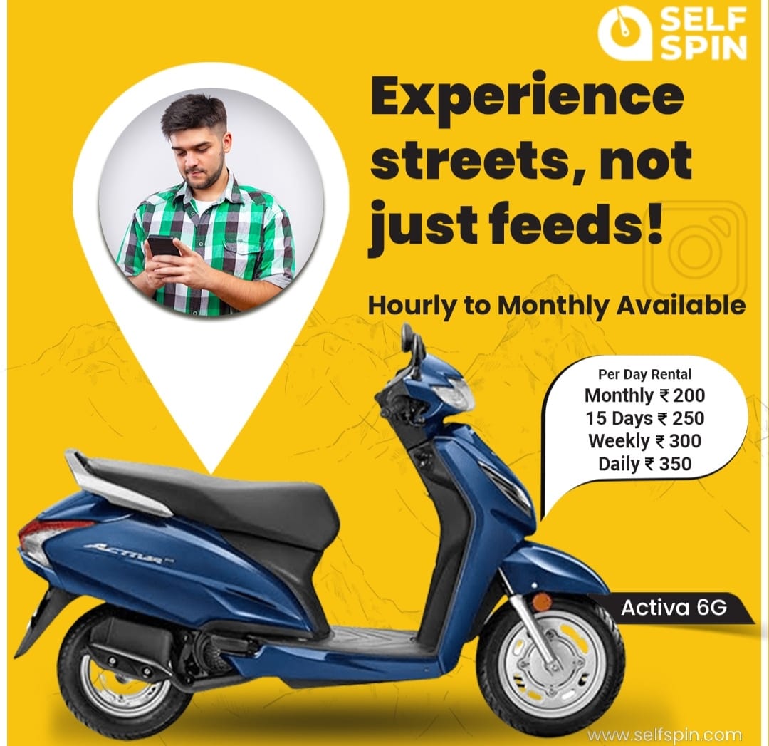 Spin & Glide: Discover Bangalore with SelfSpin's Activa Rental