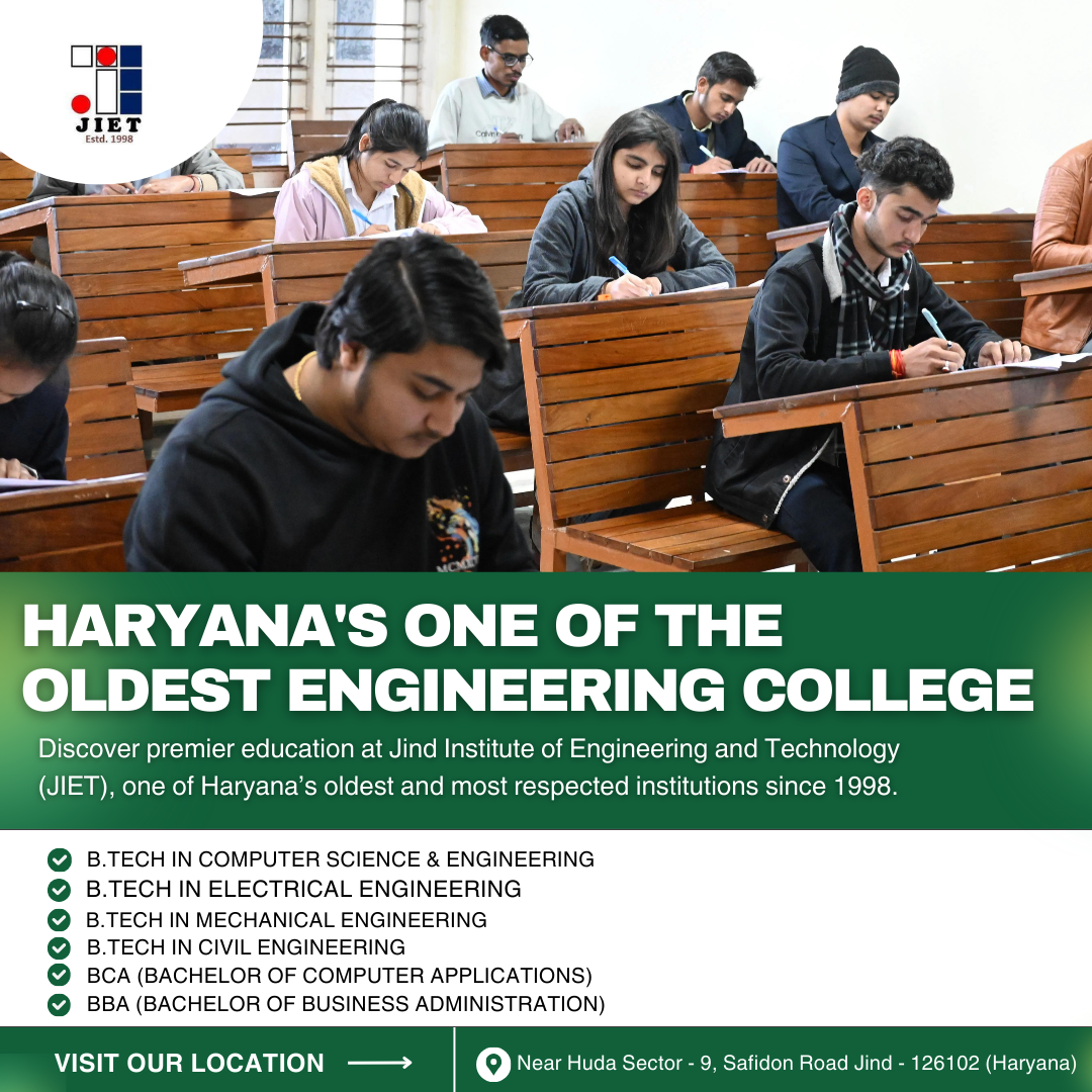 Haryana's One of the Oldest Engineering Colleges: Jind Institute of Engineering & Technology (JIET)