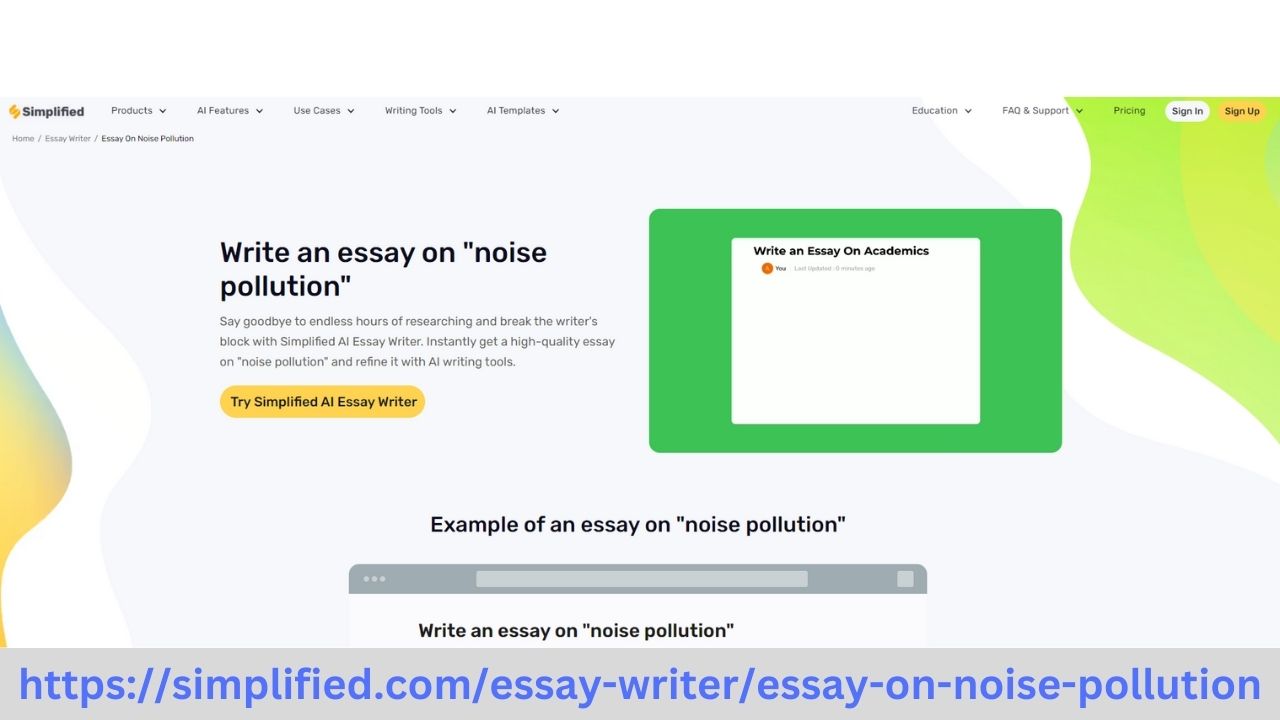Crafting Solutions through Words: Noise Pollution Essay Writer Online for Free