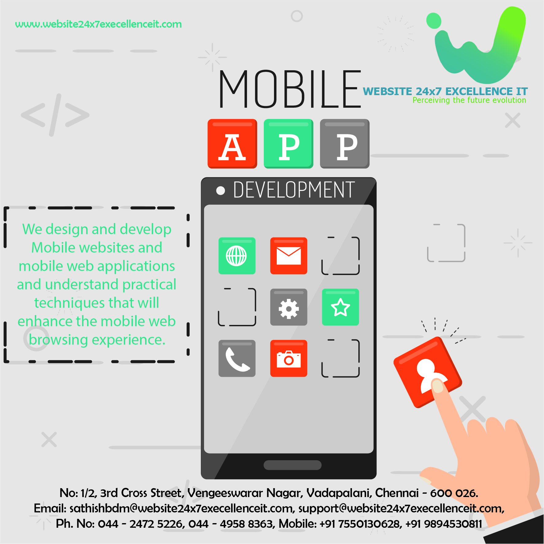 Mobile App Development Company in Chennai | WEBSITE 24X7 EXCELLENCE IT