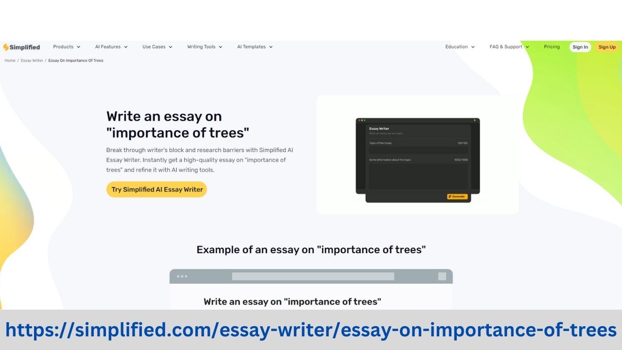 Explore the Vital Role of Trees with the Importance of Trees Essay Writer Free Online