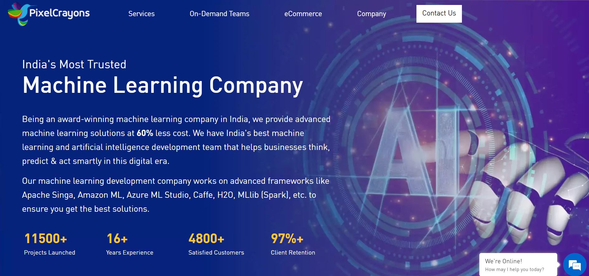 PixelCrayons: India's Most Trusted Machine Learning Company