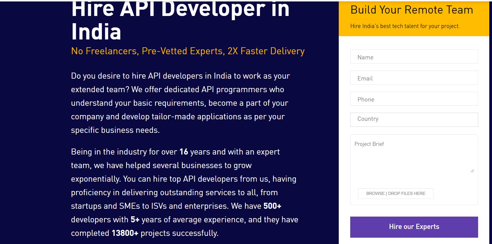 PixelCrayons: Hire API Developers in India
