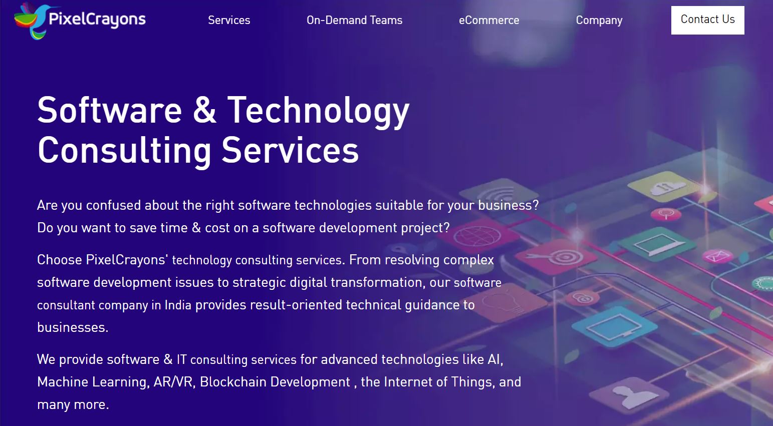 PixelCrayons: Providing Best Software Consulting Services