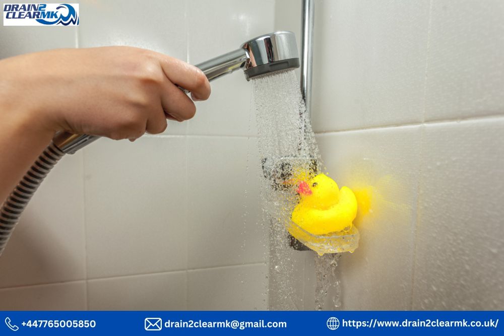 DIY solutions for clearing a blocked shower in Bedford