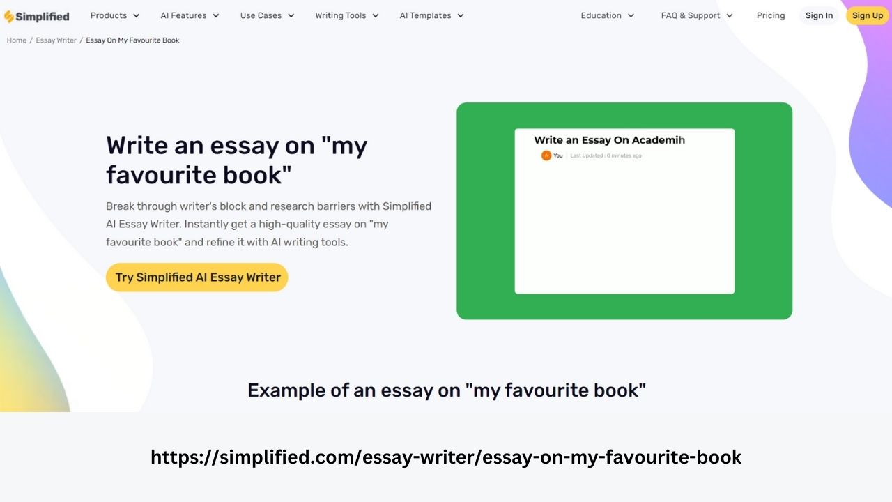 Master Essay Writing: My Favorite Book Essay Writer Online