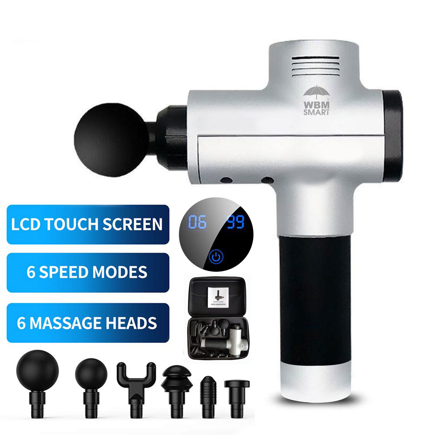 WBM Smart Massage Gun hypervolt Massager 2020 Deal upto 40% OFF (Save $128)