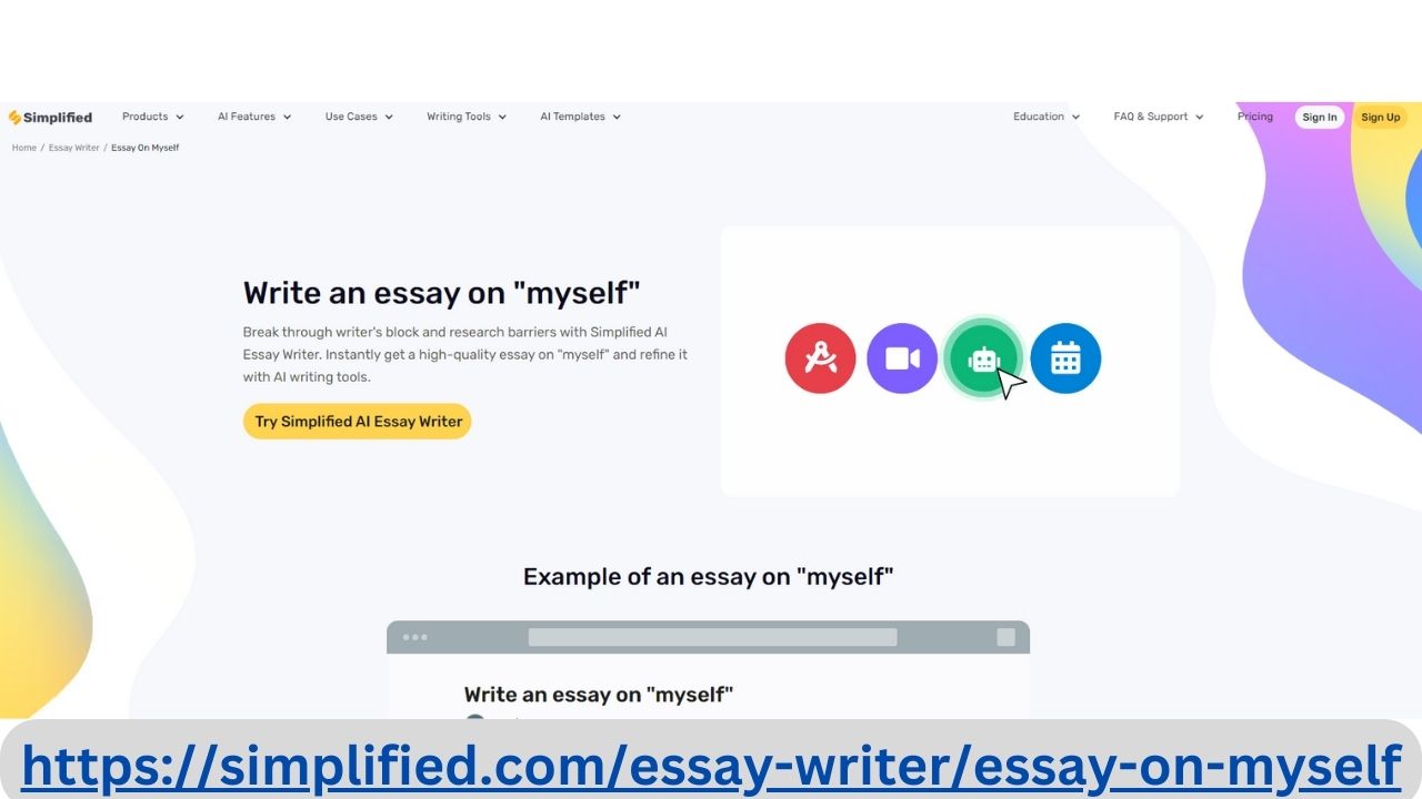Crafting Personal Narratives: Simplified Myself Essay Writer Free Online