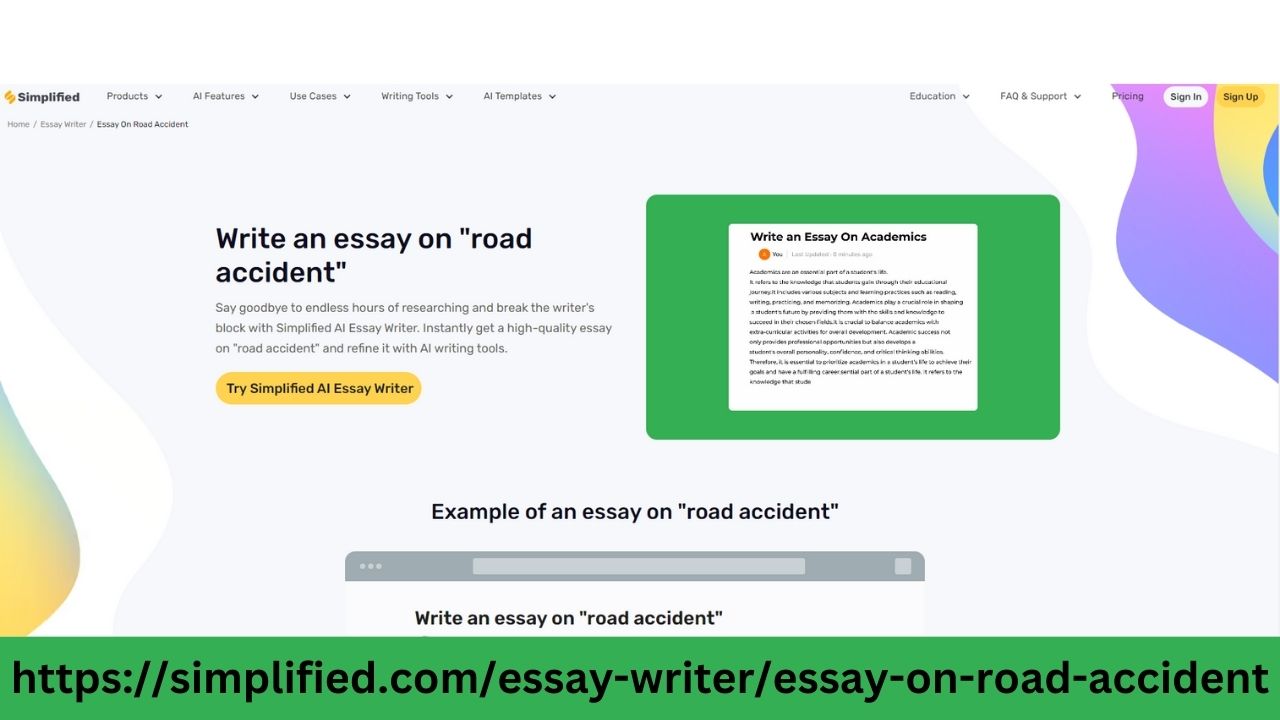 Analyzing Traffic Incidents: Road Accident Essay Writer Free Online Assistance