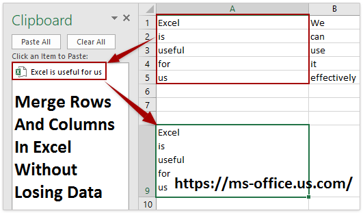 How You Can Merge Rows And Columns In Excel Without Losing Data? - www.office.com/setup