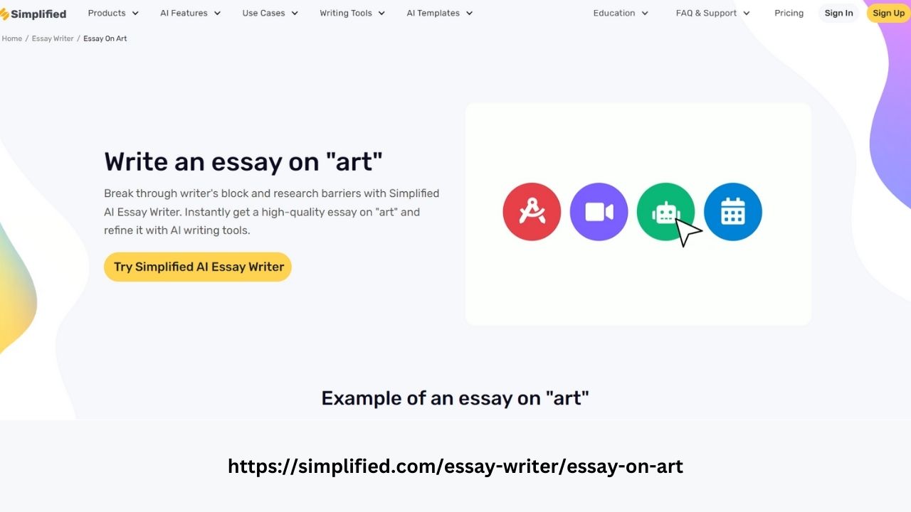 Master the Art of Writing: Art Essay Writer by Simplified