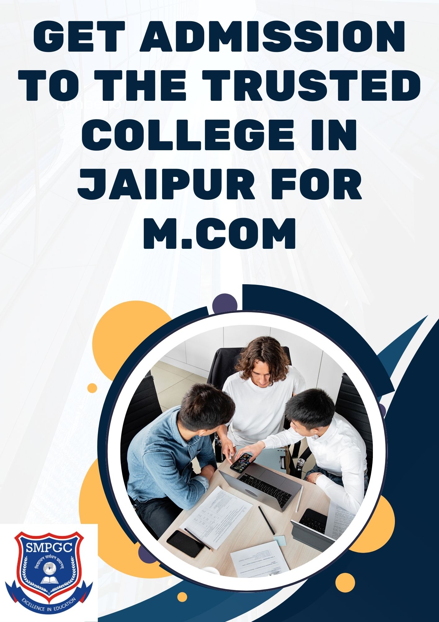 Get Admission to the Trusted College in Jaipur for M.Com