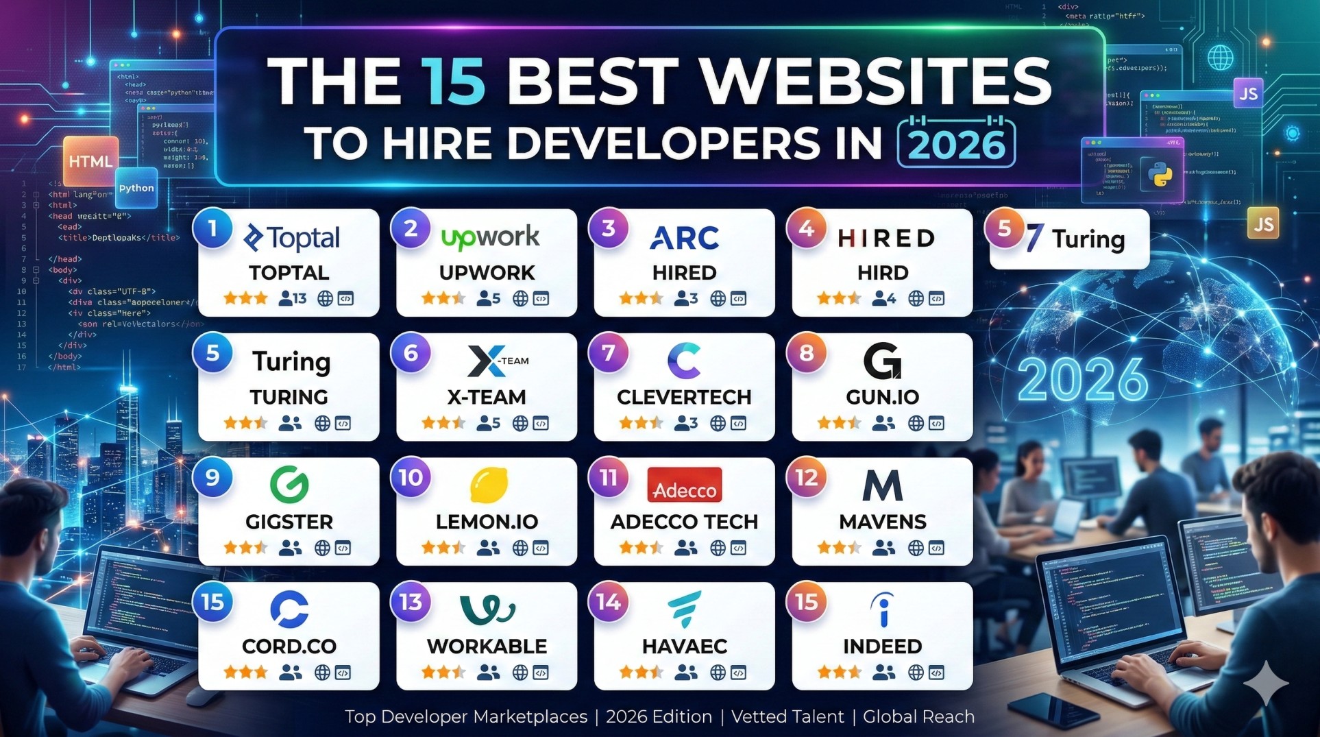 The 15 Best Websites to Hire Developers in 2026