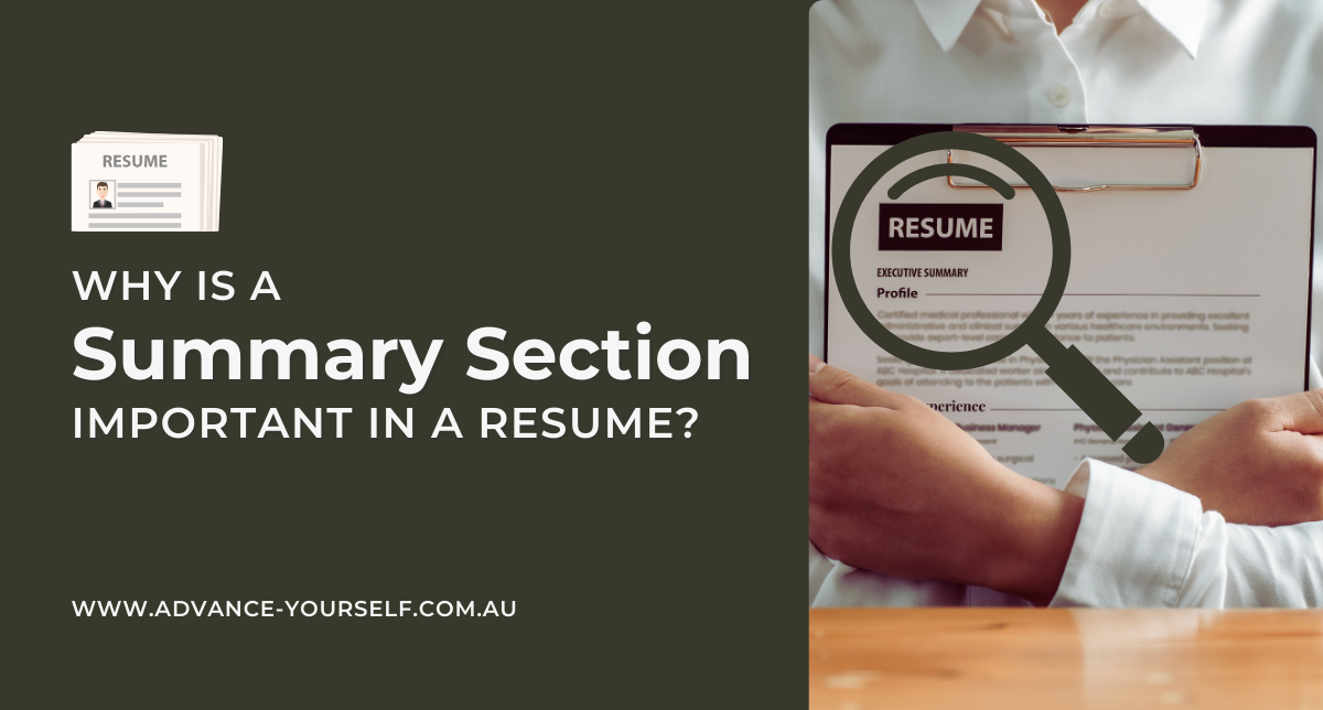 The Value of a Resume Summary in Professional Job Applications