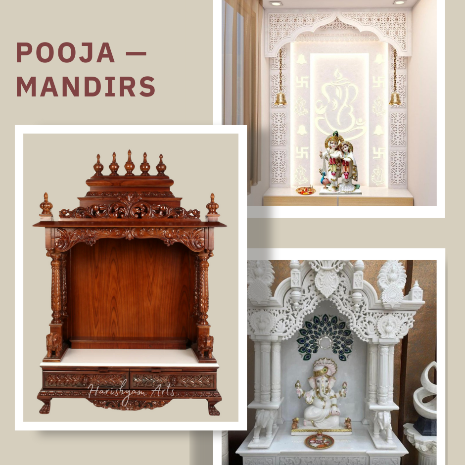 Bringing Traditional Indian Aesthetics to Your Home with a Pooja Mandir with Harishyam Arts