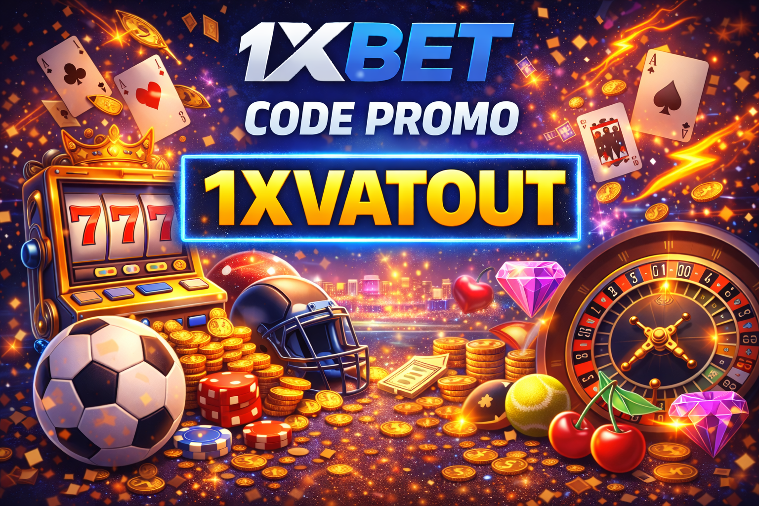 Code promo 1XBET - Bonus 100 % jusqu'à 130 €