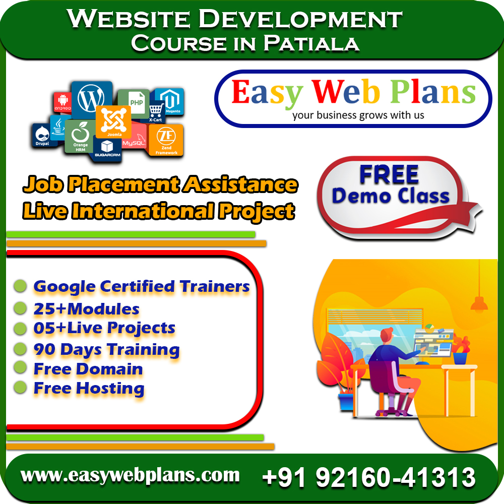  Website development Course In Patiala