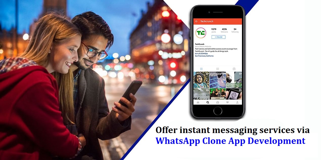 Offer instant messaging services via WhatsApp clone app development