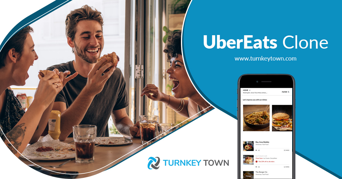 Turnkeytown is a leading UberEats clone app development company